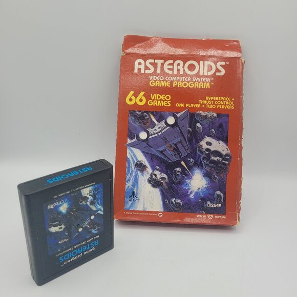 Asteroids (Atari 2600, 1981) Cart & Box Only - Picture 1 of 5